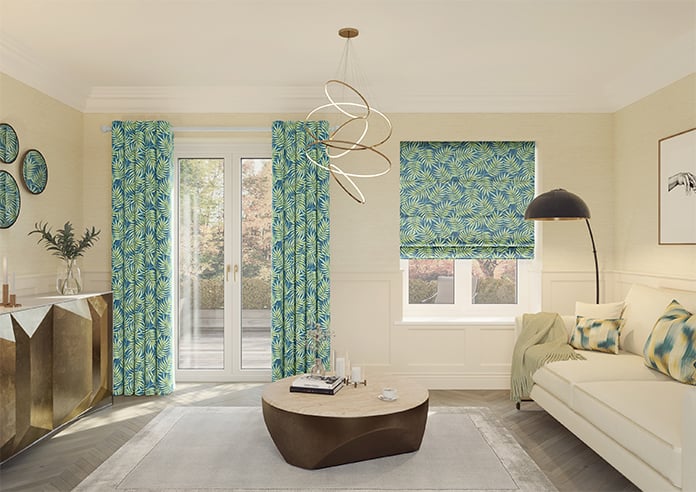 Goa, Deep Lagoon - Motorised Roman Blind - Image 8